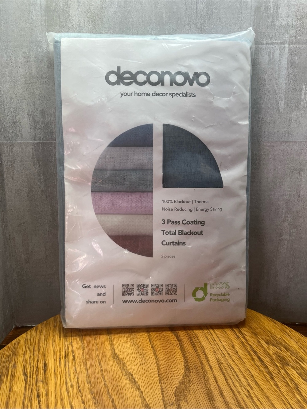 Deconovo 52 x 63 Insulated Blackout Curtains Room Darkening & Energy Saving...